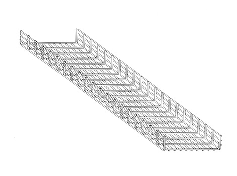 Mesh type cable tray