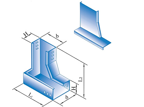 vertical equal sectional left downward bend